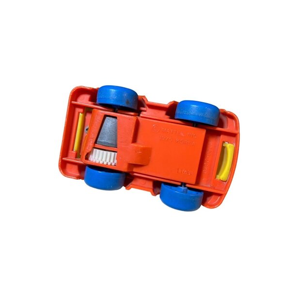 Mattel Preschool Power Putt Putt Fire Engine Rescue Vehicle Wood Plastic 1975 - Picture 7 of 10